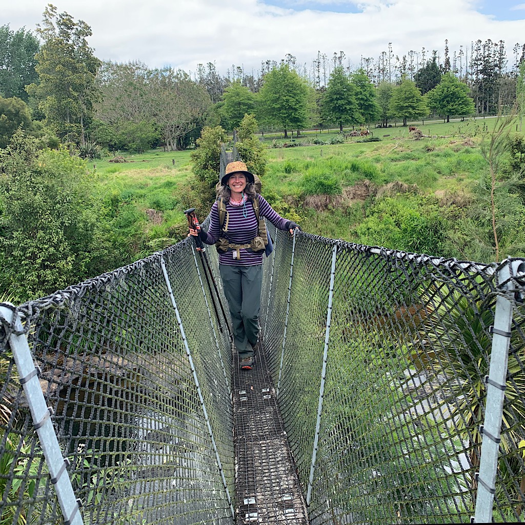My first suspension bridge. There will be hundreds more to cross as I make my way down the island. 