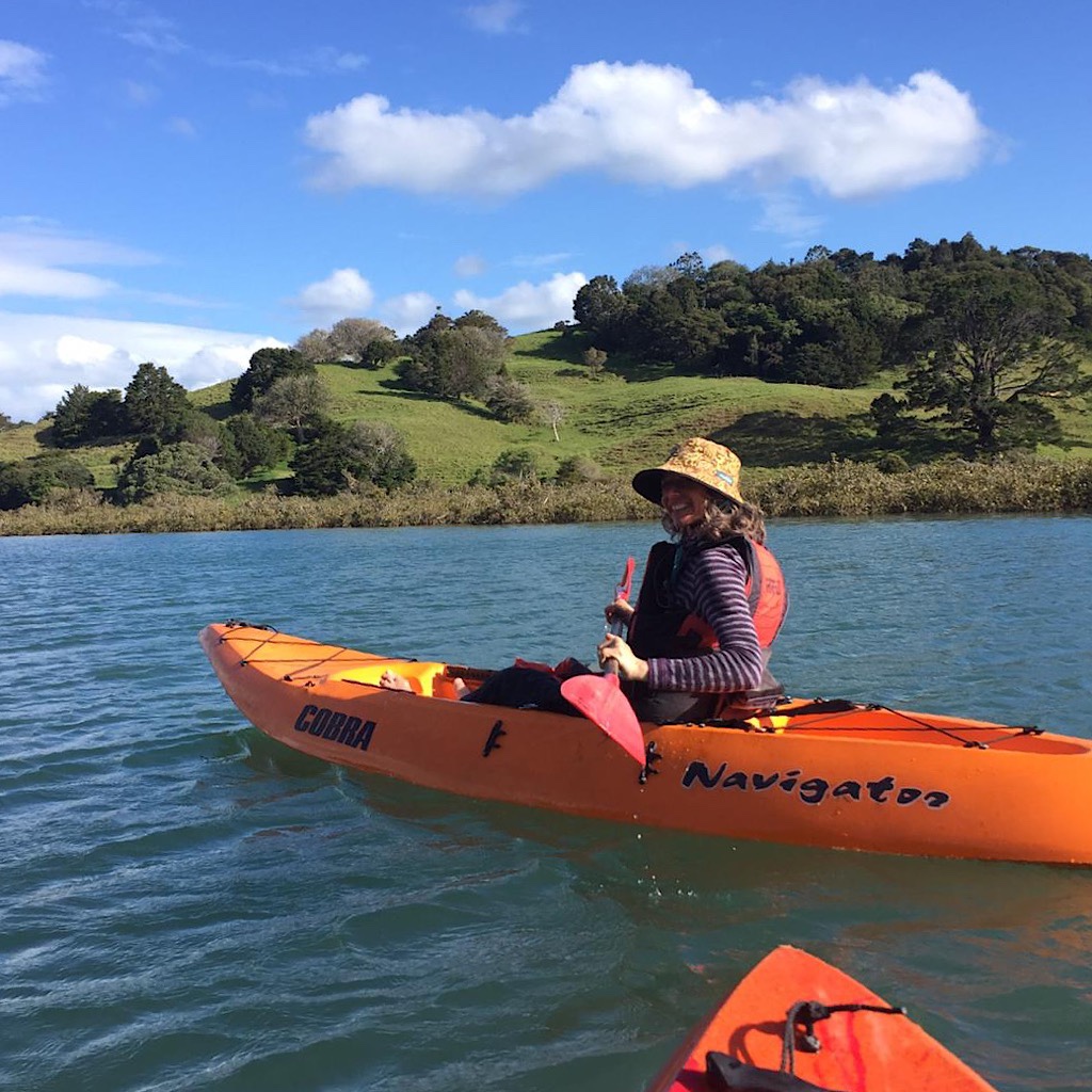 It was a totally different kayaking experience basically floating down the river to the ocean. 