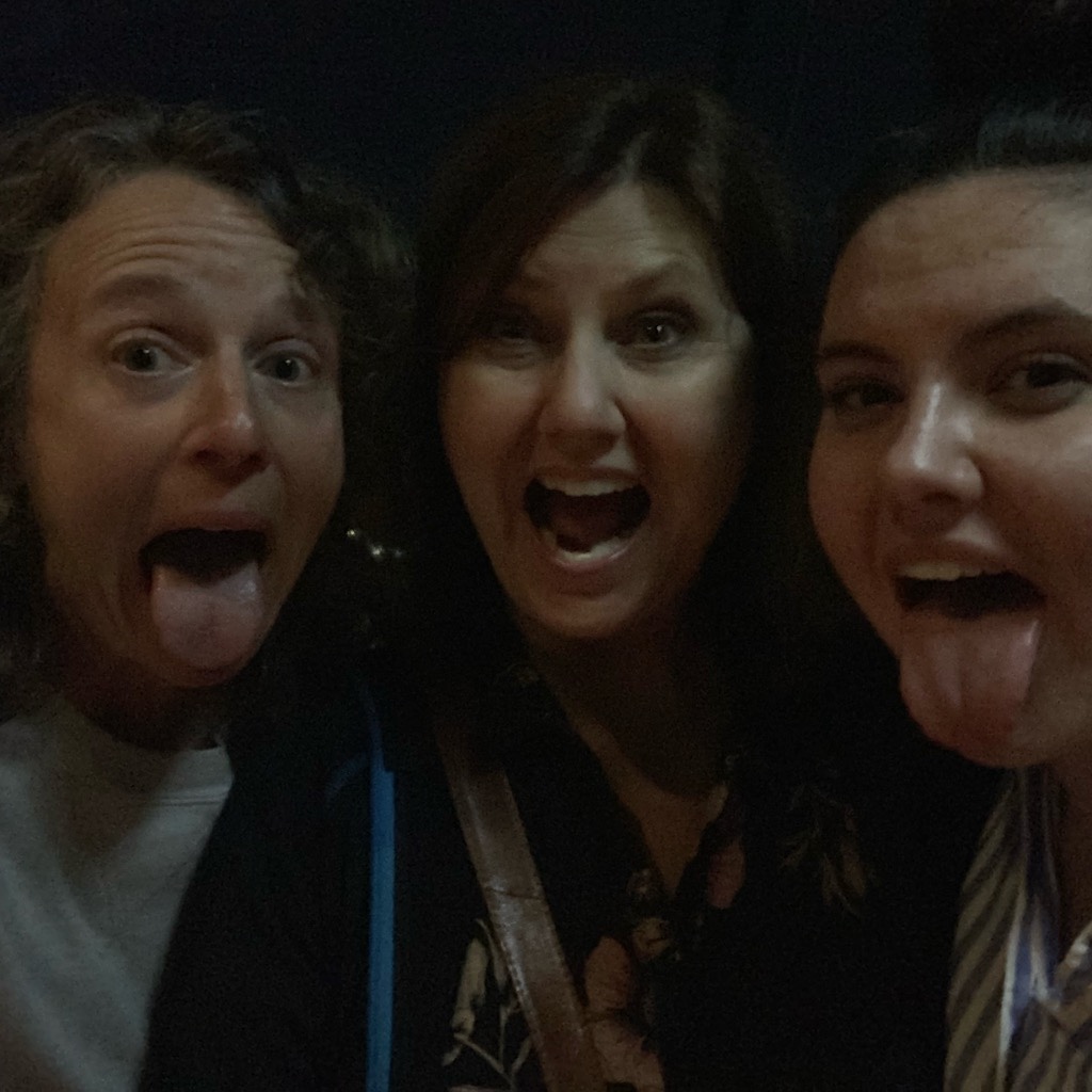 A haka selfie with Susie and Sarah.