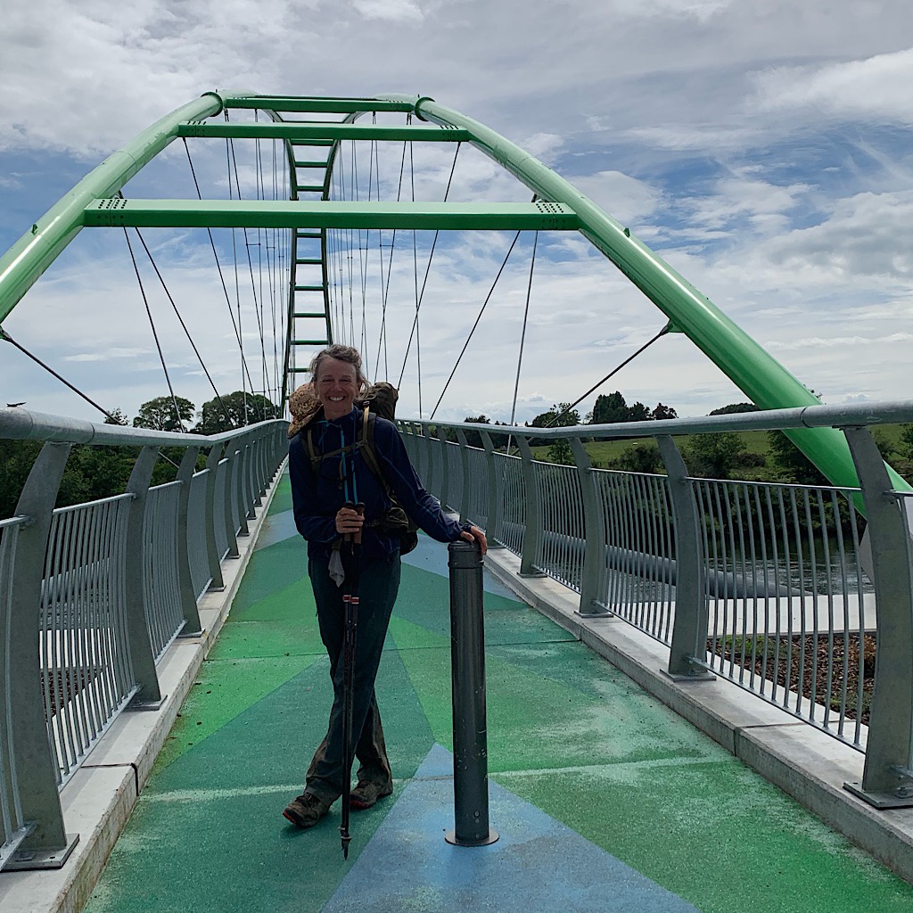 The beautiful Perry Cycle Bridge on the Te Awa Cycleway.