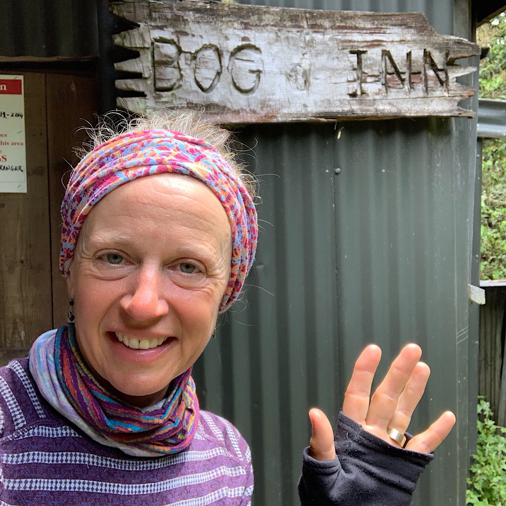 A side trip took me off trail to the Bog Inn, a rough and tumble hut with resident rats. 