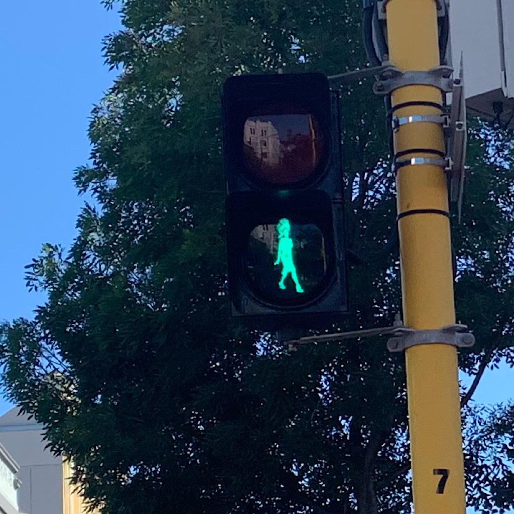 In Wellie's Cuba District, they celebrate the drag queen Carmen with her own walk signal. 