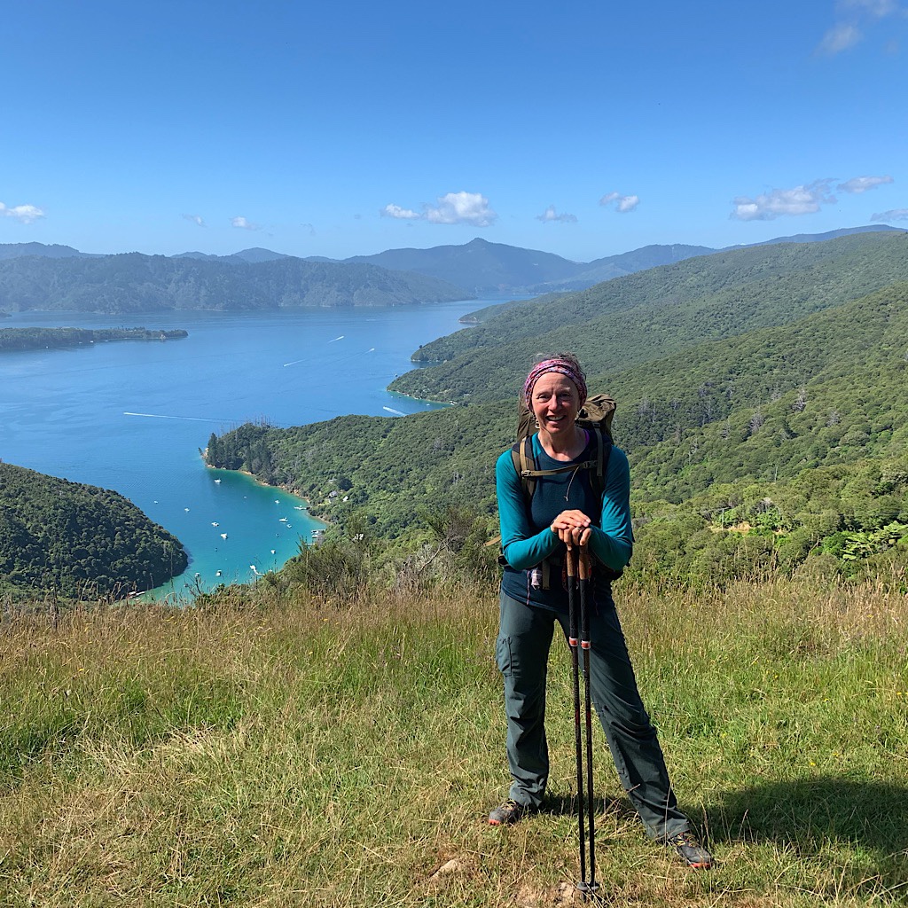Blissful above the Kenepuru Sound on the Queen Charlotte Track.