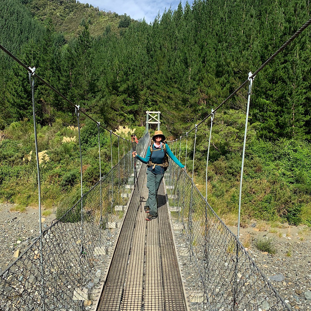 Crossing the bridge to Hacket Picnic Area where Steve met me to bring me into Nelson for a few days. 
