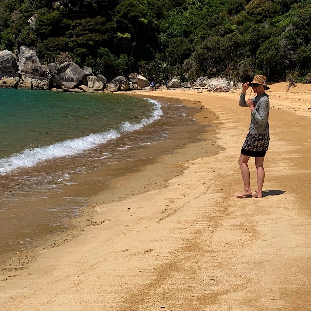 A golden beach and a cove all to ourselves for the afternoon. 