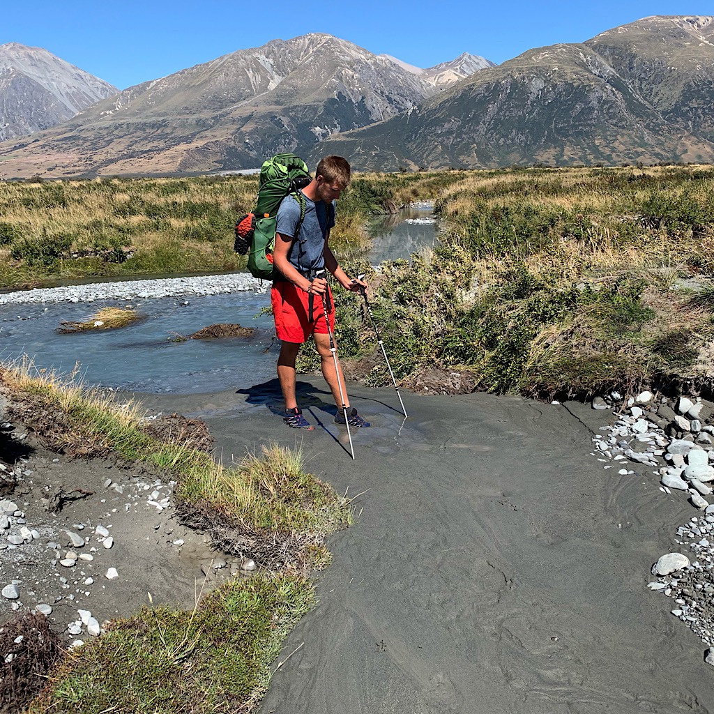 Quick sand is typical on braided rivers. It won't kill you, but you could break a leg if caught. 