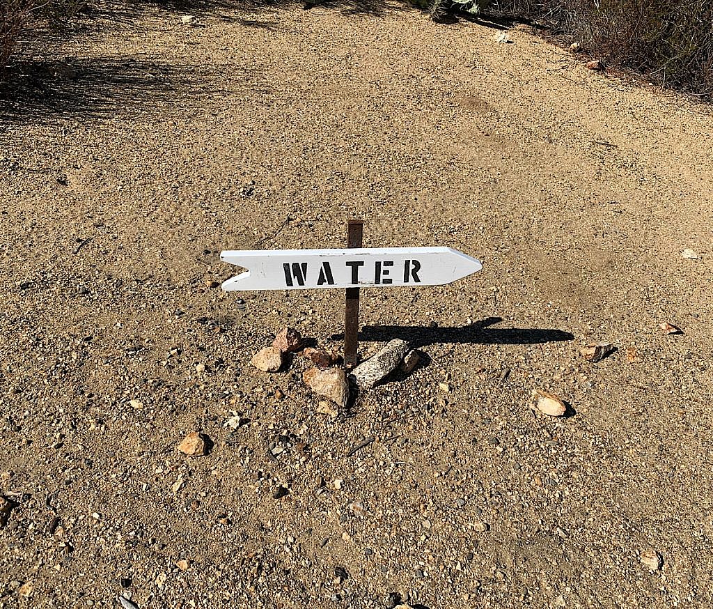 It was usually long walk off-trail to get water in the desert.