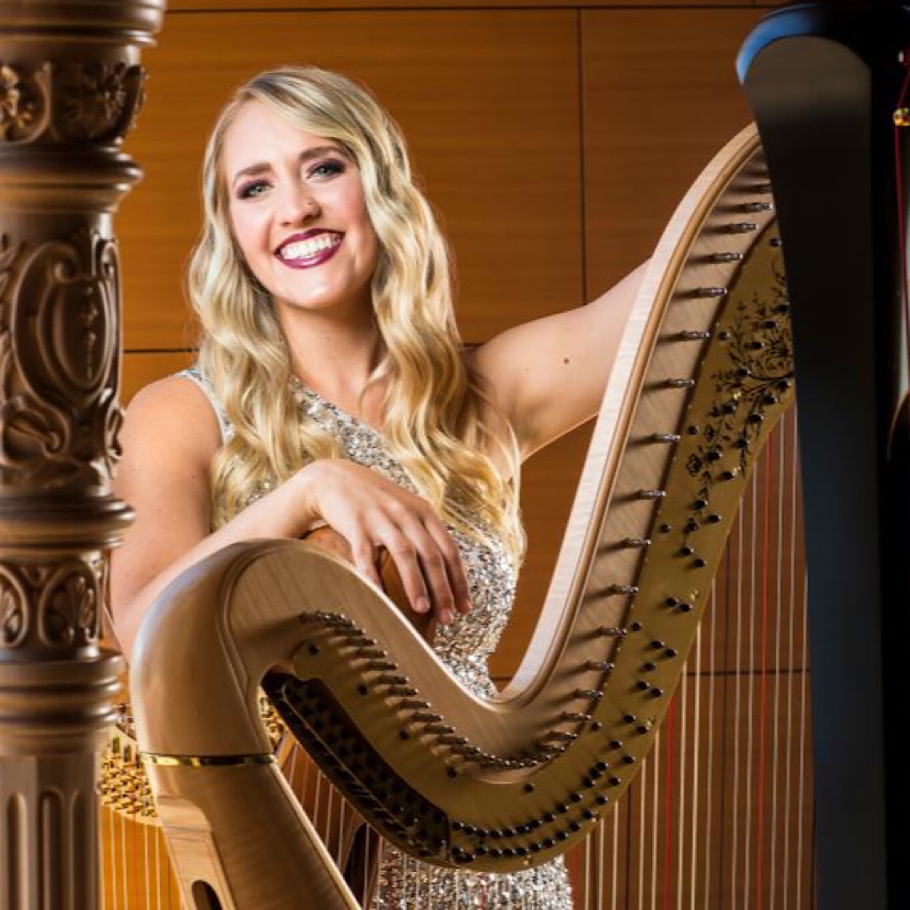 Harp playing is indeed glamorous, but Emily Granger doesn't mind the grittiness of tramping.