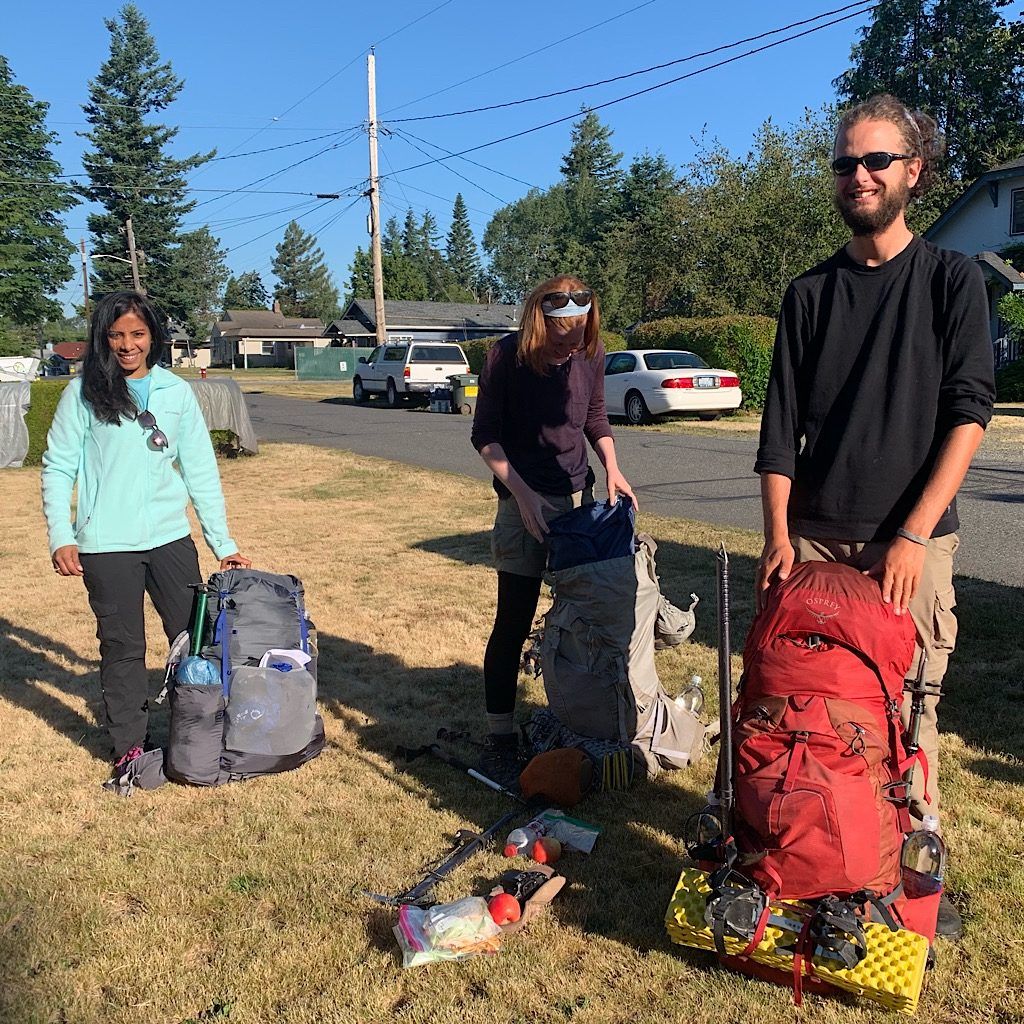 Melinda and Henry, along with Divya and me, were hosted by trail angels in Bellingham before setting off on the PCT from Hart's Pass.