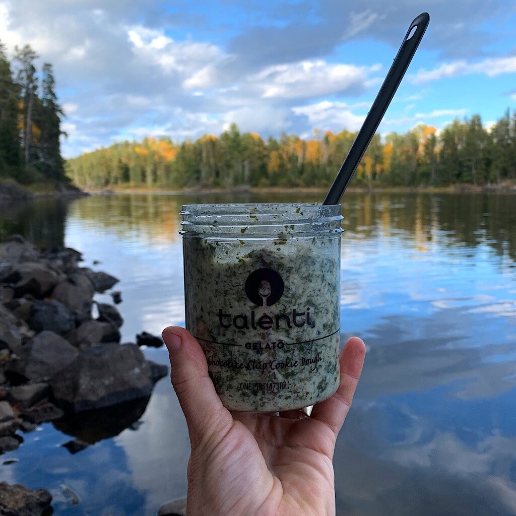 Backcountry Foodie's recipe for Garlic Parmesan Ramen served on the Kekekabic as a cold soak. The verdict? Delicious, nutritious and filling!