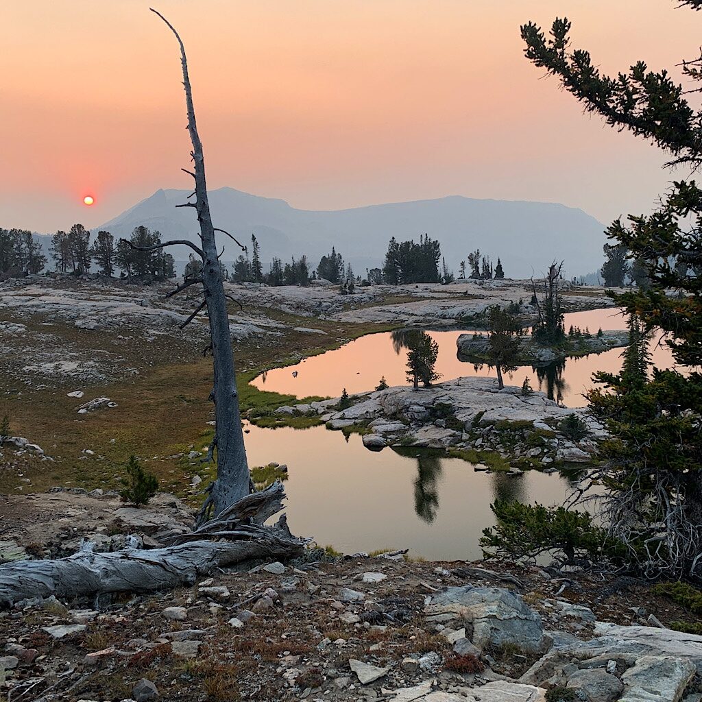 Sunset over Idaho. Can you see the alicoop2 in the center of the photograph?