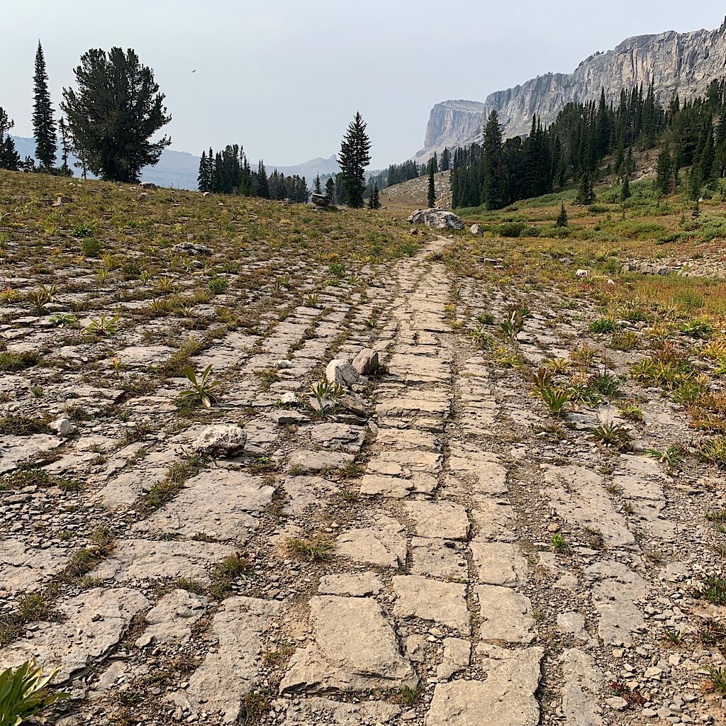 The "cobble stones" above Death Canyon.