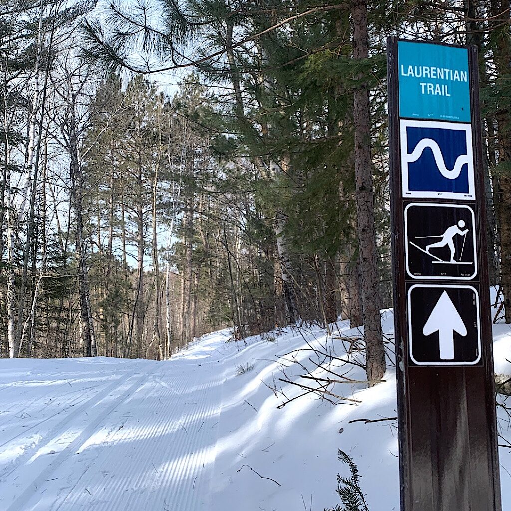 The Laurentian Trail is filled with a roller coaster of ups and downs. 