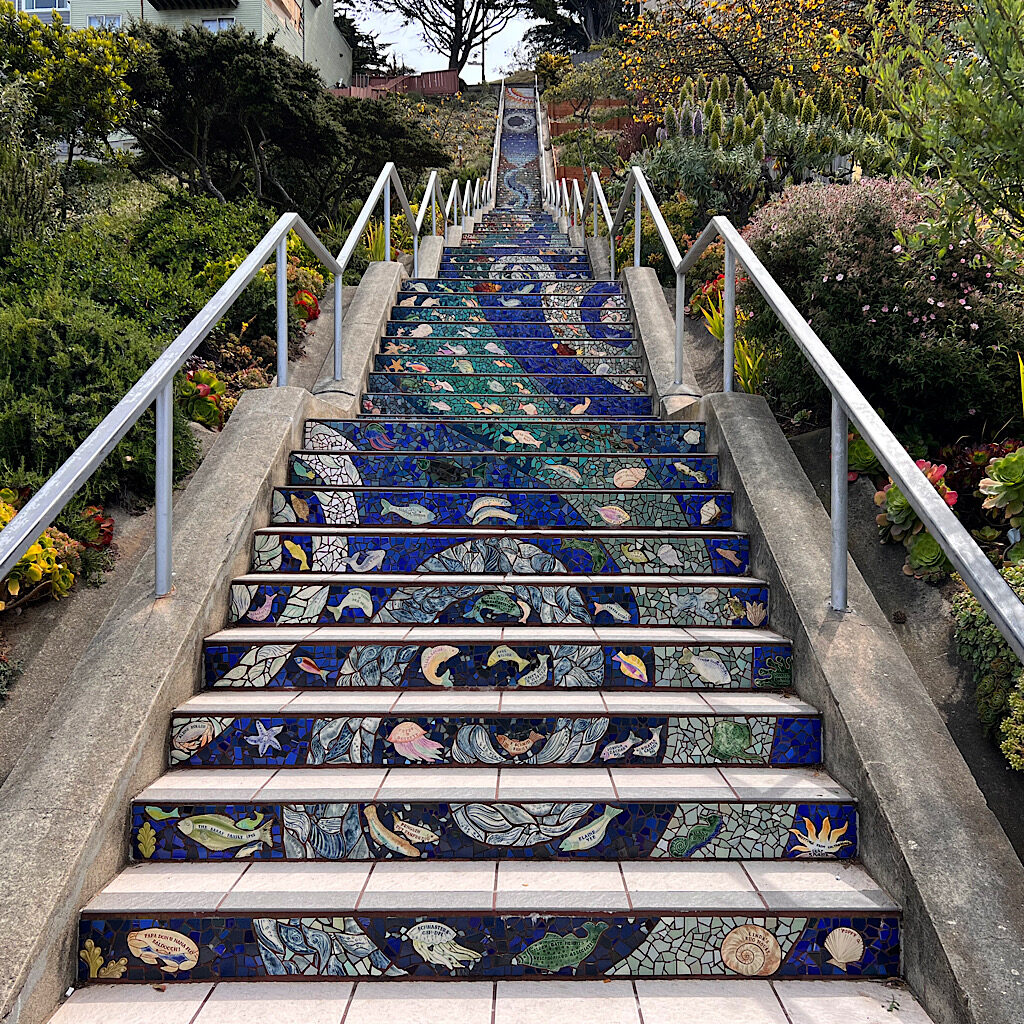 The Moraga Stairs in Golden Gate Heights is one of the highlights of the trail.
