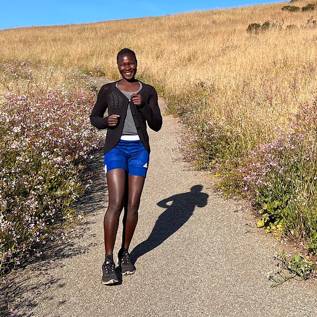 A Sudanese-American runner full of energy.
