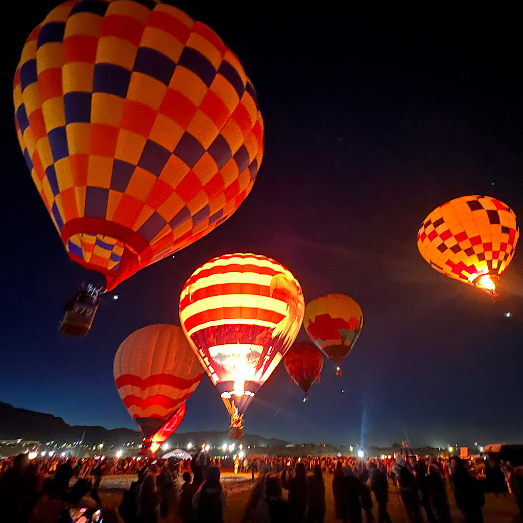 So much joy during "Dawn Patrol" lift off at the Albuquerque International Balloon Fiesta. 