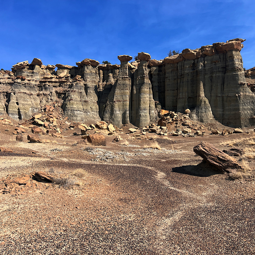 These hoodoos or "fairy chimneys" are five stories tall.