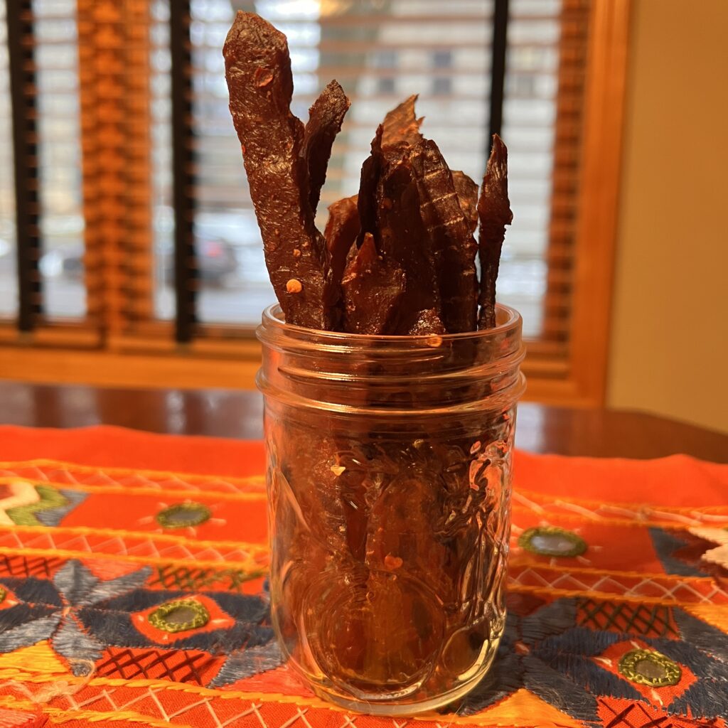 Jerky is a great ultr-light protein source and can be made with a variety of ingredients.