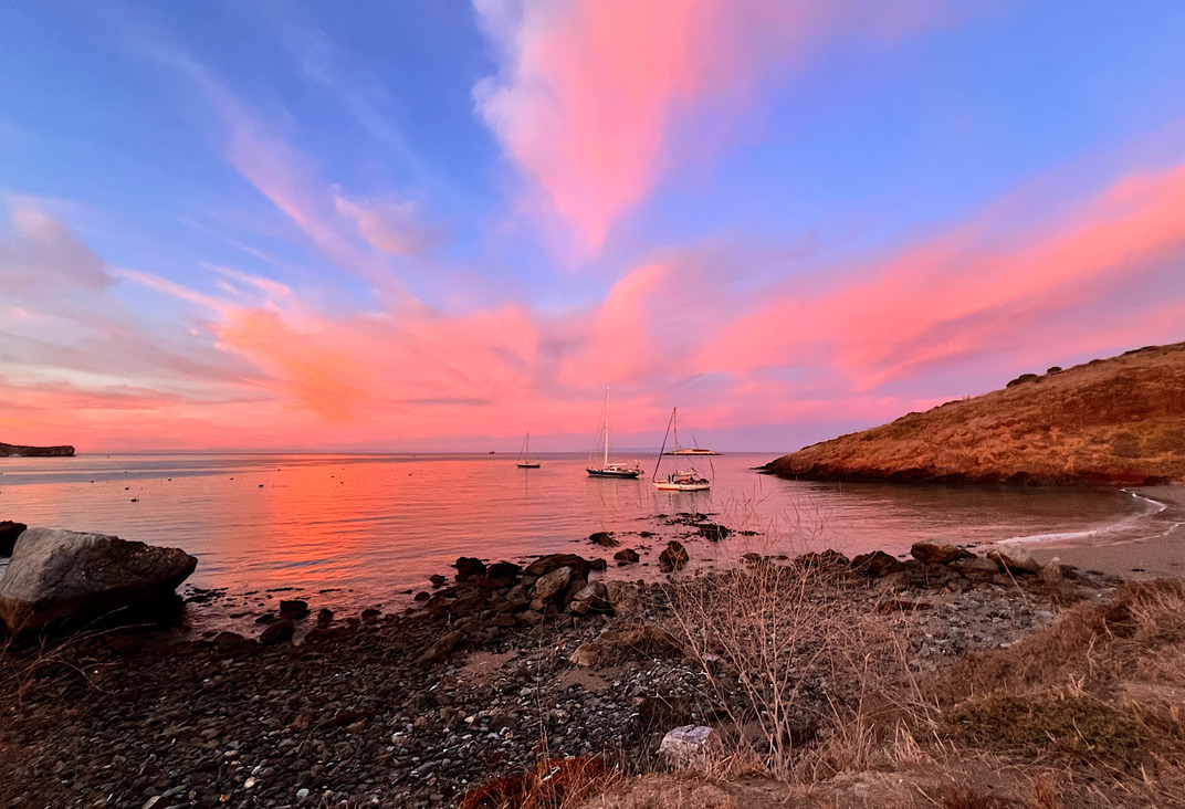 The sunset directly out my tent. I saw this same view when I was 13 and camped here with my dad and brother.  