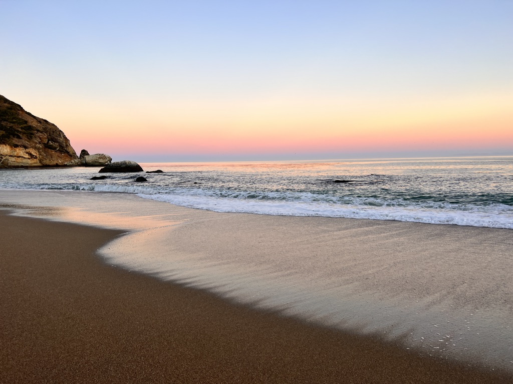 The witching hour of beauty on the final morning at Parson's Landing. 