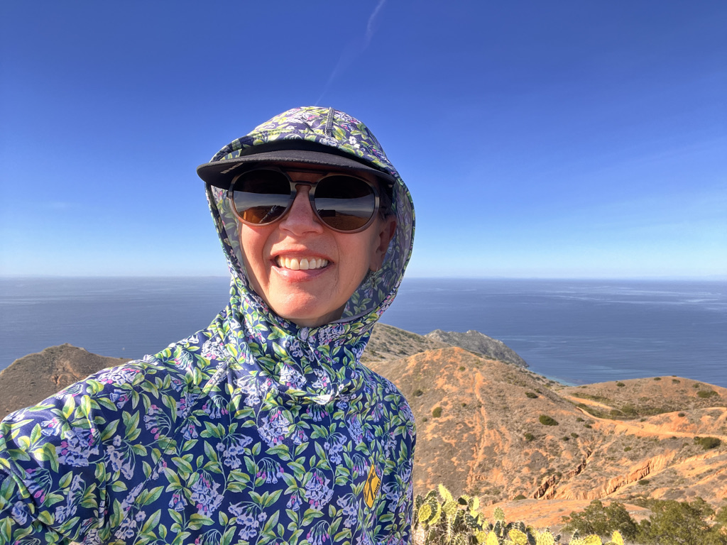 Blissful above Lands End on Silver Peak, the highest point on Catalina Island. 