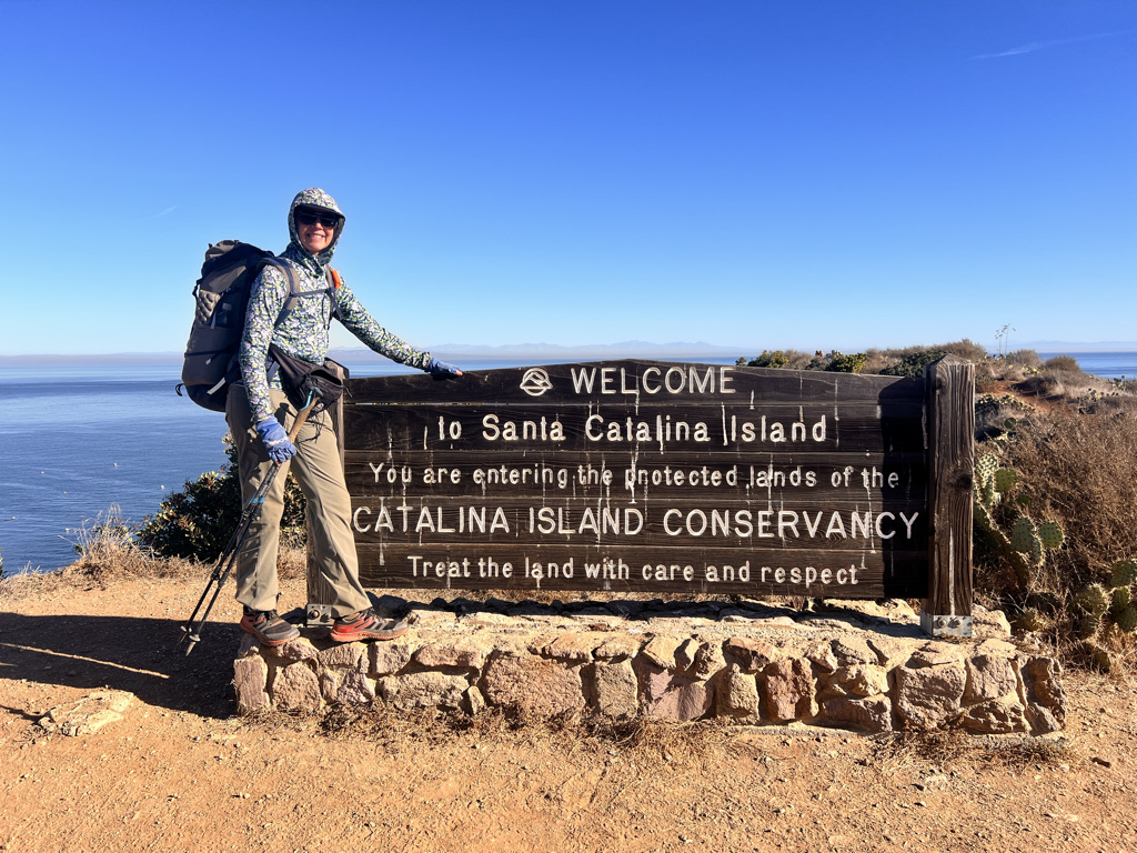 The final sign before heading down to the dock.