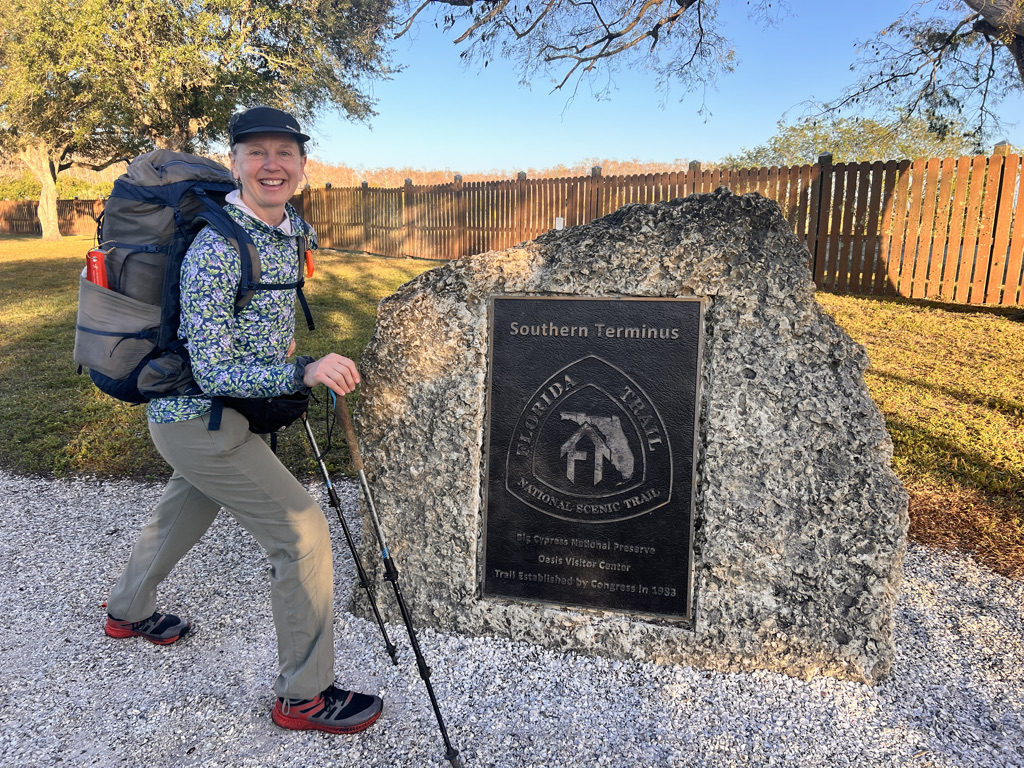 Looking clean and well-fed before on day one taking on the swamps of the Big Cypress, the hardest part of the Florida Trail.