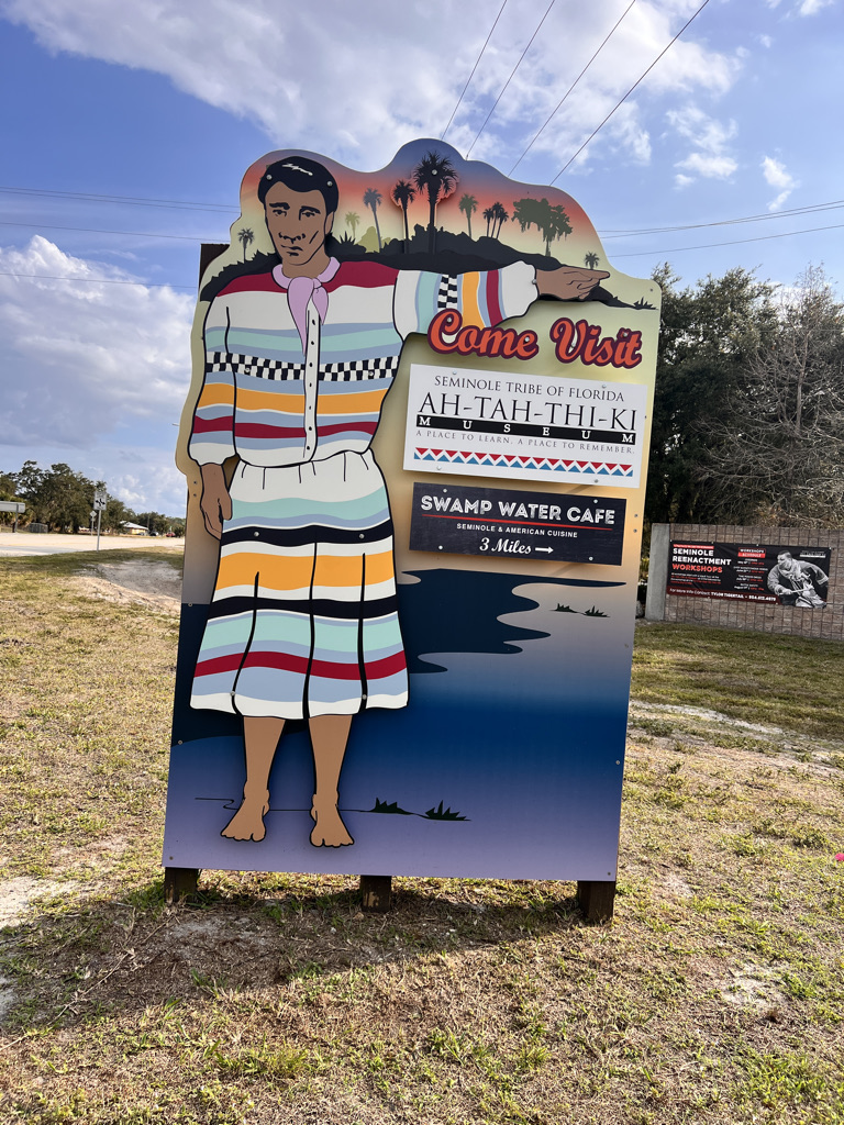 It's a short and easy day, so there's time to eat at the Swamp Water Cafe and visit the Ah-Tah-Thi-Ki Museum of Seminole history. 