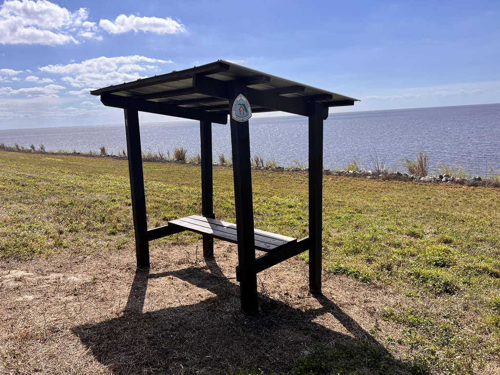 A shaded bench. I'd give my kingdom for a shaded bench!