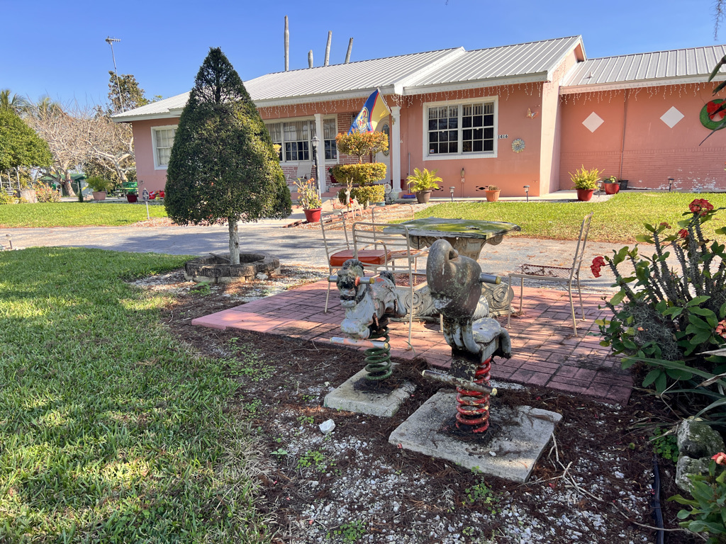 Beautifully kept homes with playful front yards. 