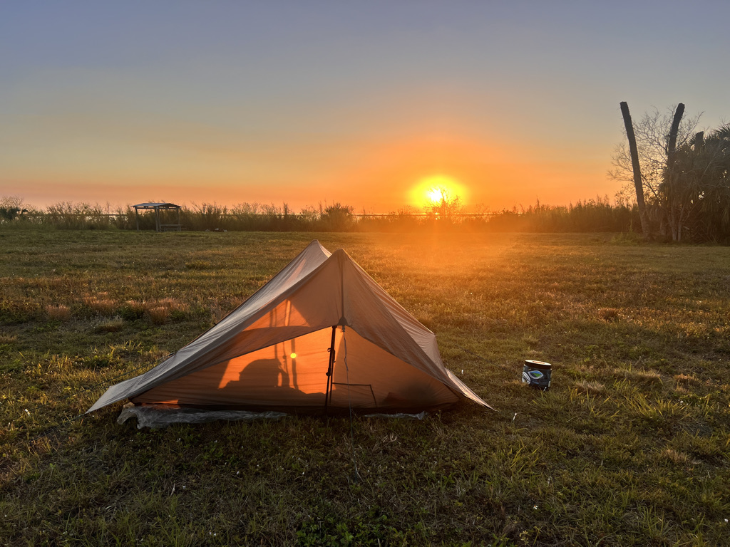 Another glorious sunset on the Florida Trail. 