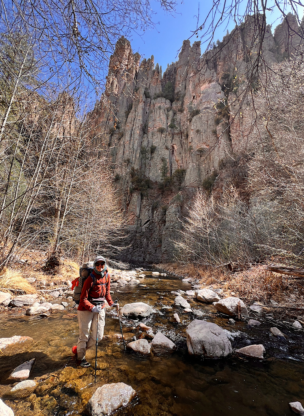 If you took off your shoes every time you crossed the Gila River (65!) you'd never get anywhere.