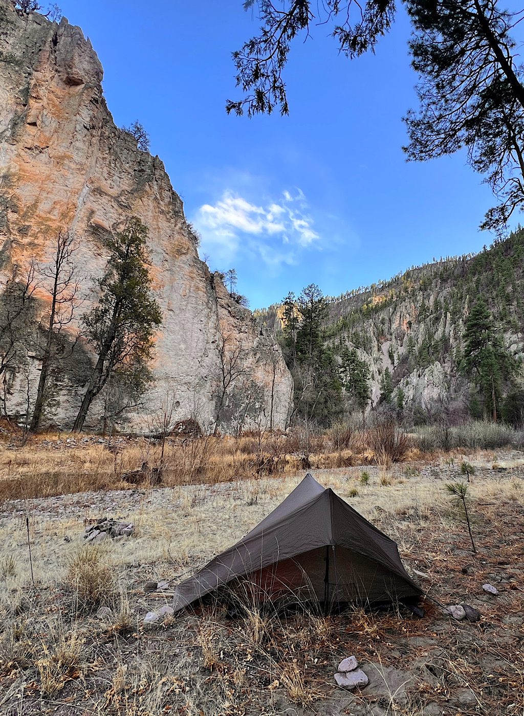 Camping next to the burbling river and my private cliff. The Gila was one of the most magical places I have ever visited.