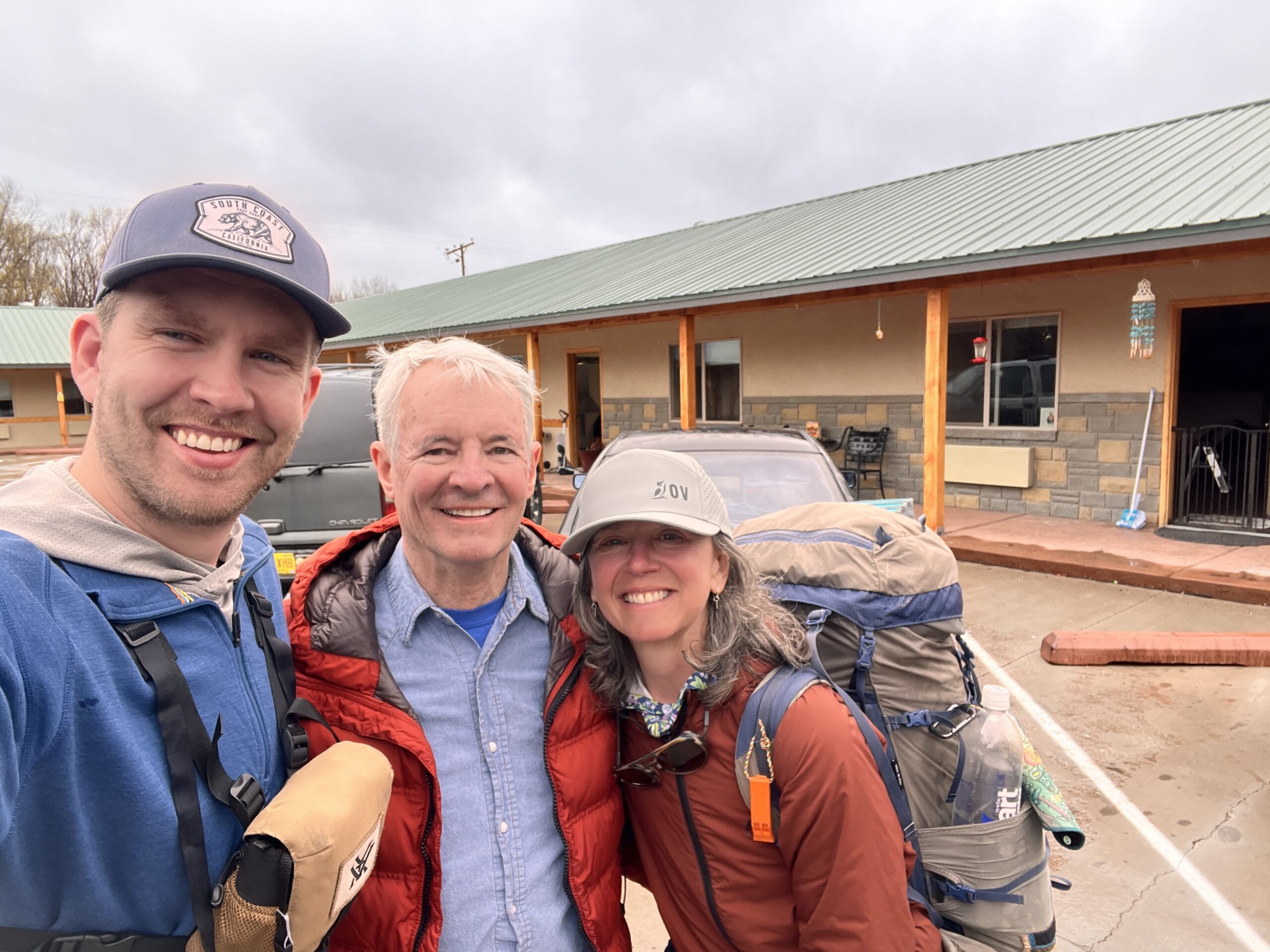 John and his son Paul drive me all the way into Reserve and even hang around to ensure I have a place to stay that's not too shady.