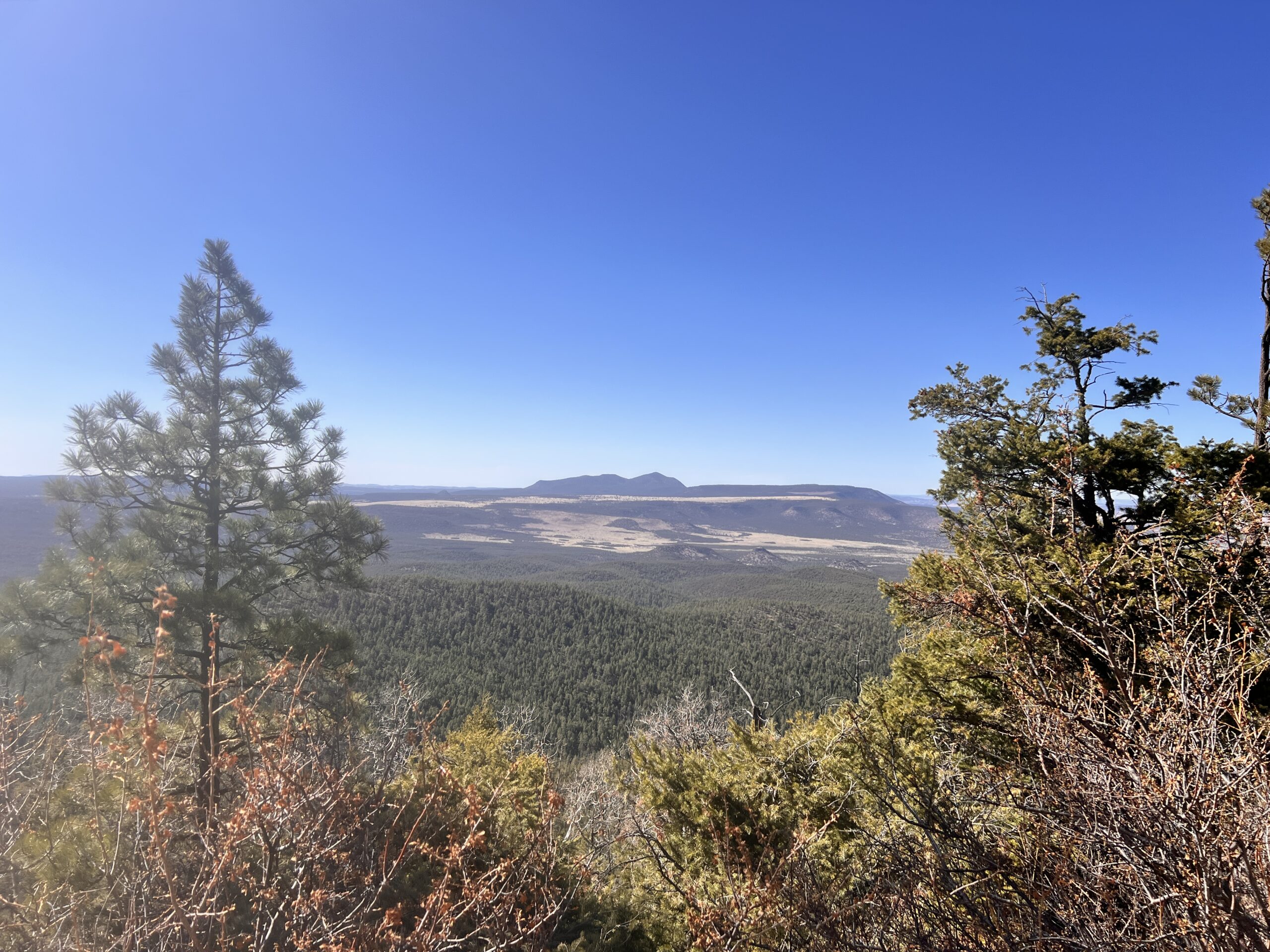 Views of high mountains in the distance from Mangas.