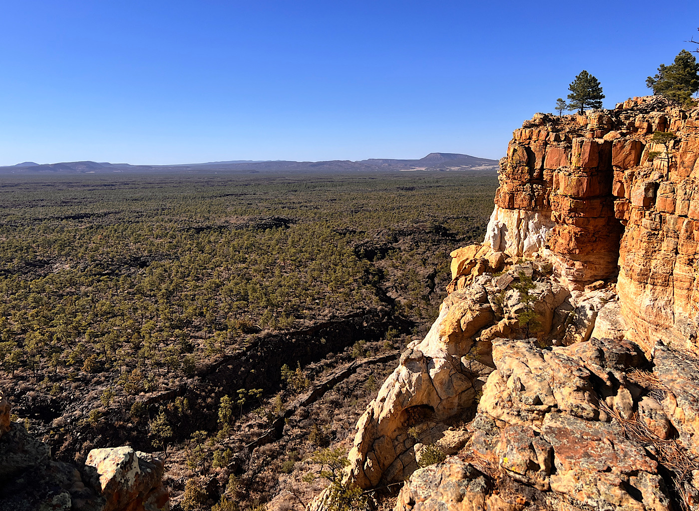 The lava fields of El Malpais seem to go on forever. Still, I wanted to walk on them.
