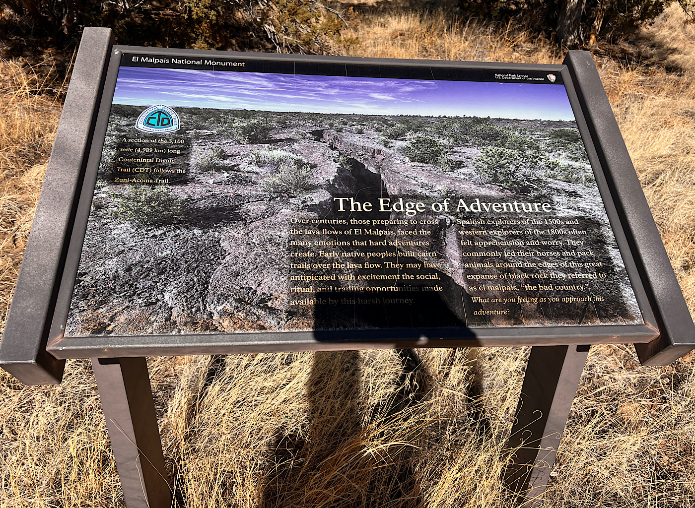 "What are you feeling as you approch this adventure?" the sign queries at the start of the lava walk. Excitement, nervousness, curiosity.